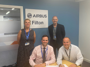 Weston College staff at Airbus in Filton